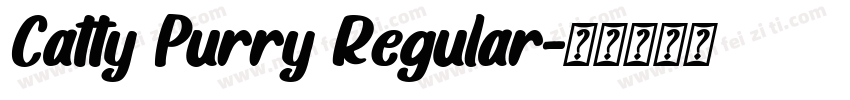 Catty Purry Regular字体转换